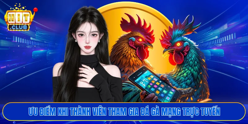 Ưu điểm khi thành viên tham gia đá gà mạng trực tuyến